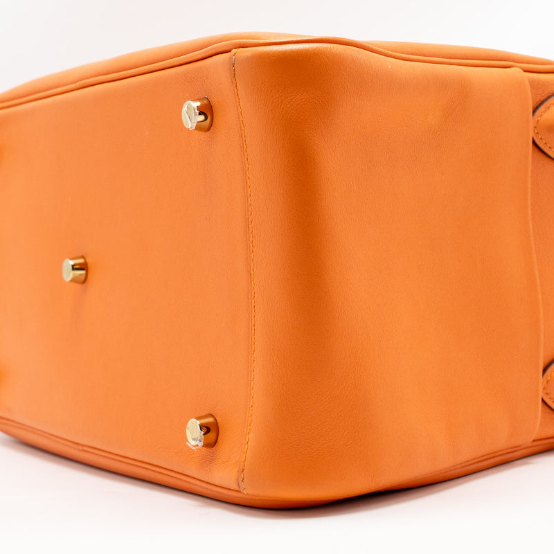 Hermes Lindy 30 Swift Leather orange / red LGHW Stamp X