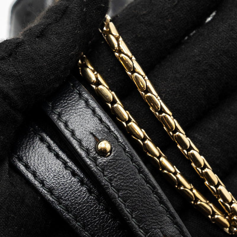 Bvlgari Serpenti Forever Shoulder Bag Leather Black LGHW