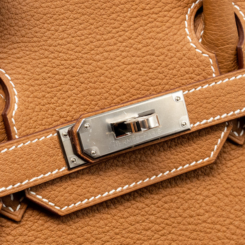 Hermes Birkin 30 Togo Gold SHW Stamp U
