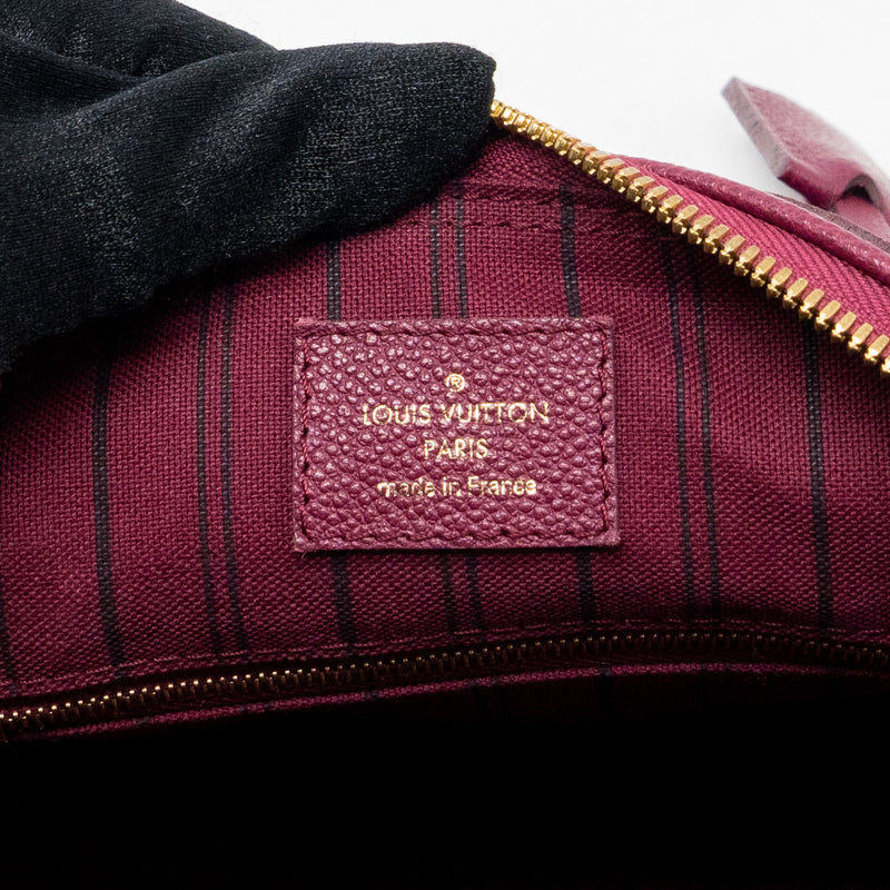 Louis Vuitton Speedy 25 Bandouliere Monogram Empreinte Purple GHW
