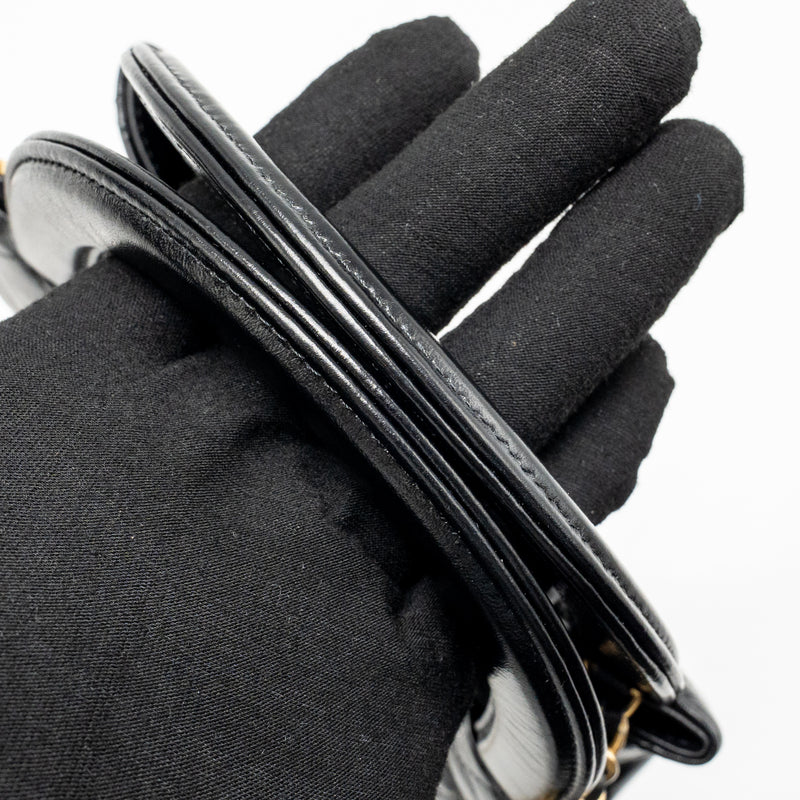 Chanel Mini Kelly Shopping Tote Bag Calfskin Black GHW (Microchip)