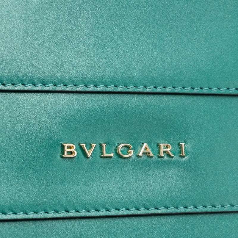 Bvlgari top handle serpenti bag calfskin green LGHW