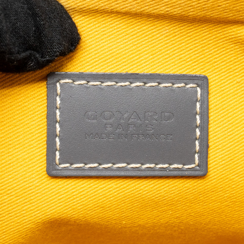 Goyard Senat MM Pouch Goyardine Canvas Grey SHW