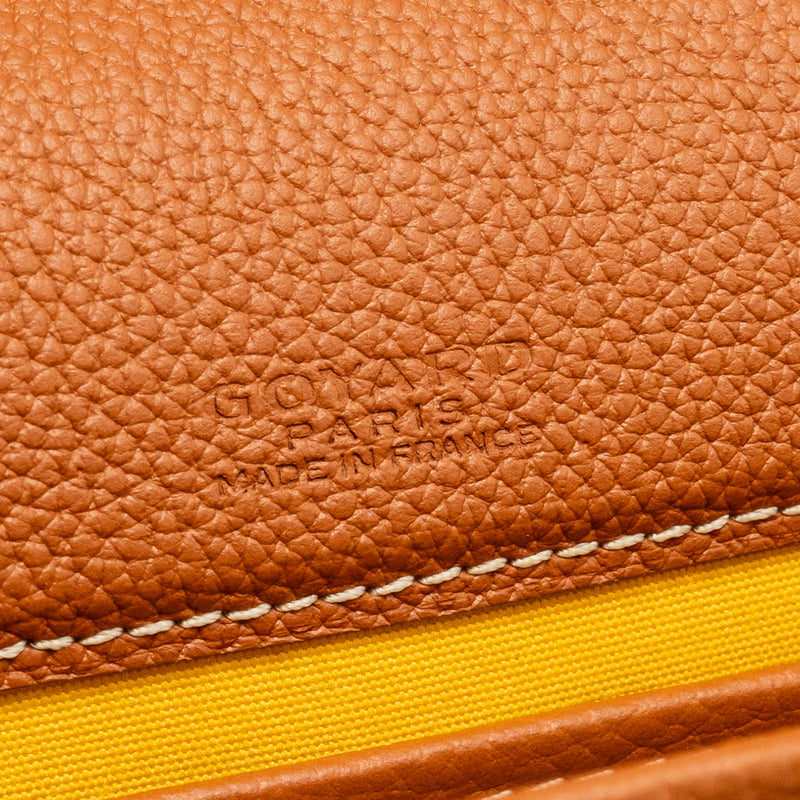 Goyard Belvedere PM Messenger Bag Goyardine Canvas / Calfskin Black/Tan SHW