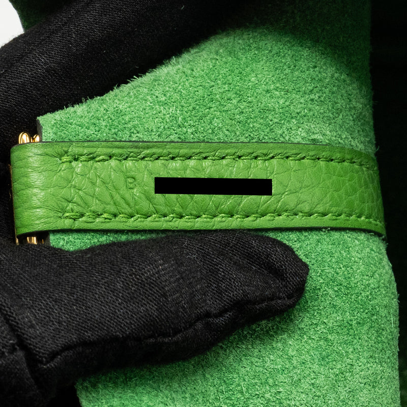 Hermes picotin 18 lock bag Clemence Vert Yucca GHW stamp B