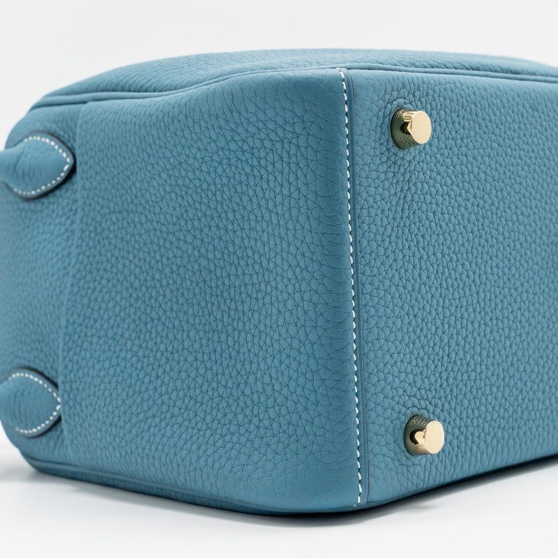 Hermes Lindy 26 Clemence New Blue Jean GHW stamp B