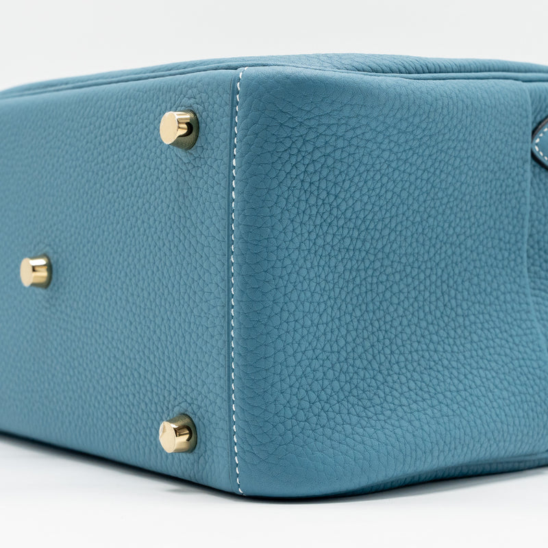 Hermes Lindy 26 Clemence New Blue Jean GHW stamp B
