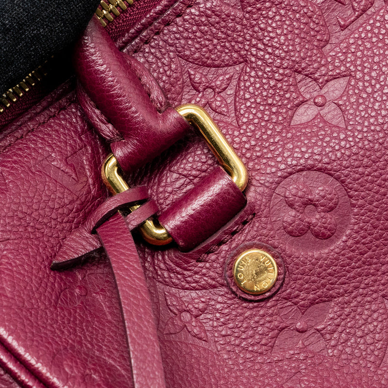 Louis Vuitton Speedy 25 Bandouliere Monogram Empreinte Purple GHW