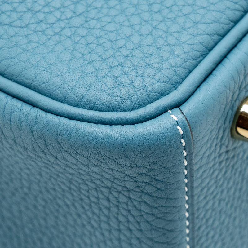 Hermes Lindy 26 Clemence New Blue Jean GHW stamp B