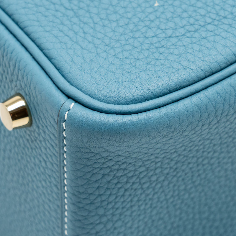 Hermes Lindy 26 Clemence New Blue Jean GHW stamp B