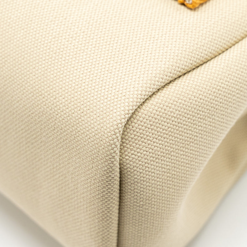Hermes Herbag 31 zip bag canvas / hunter beton / natural sable GHW stamp U