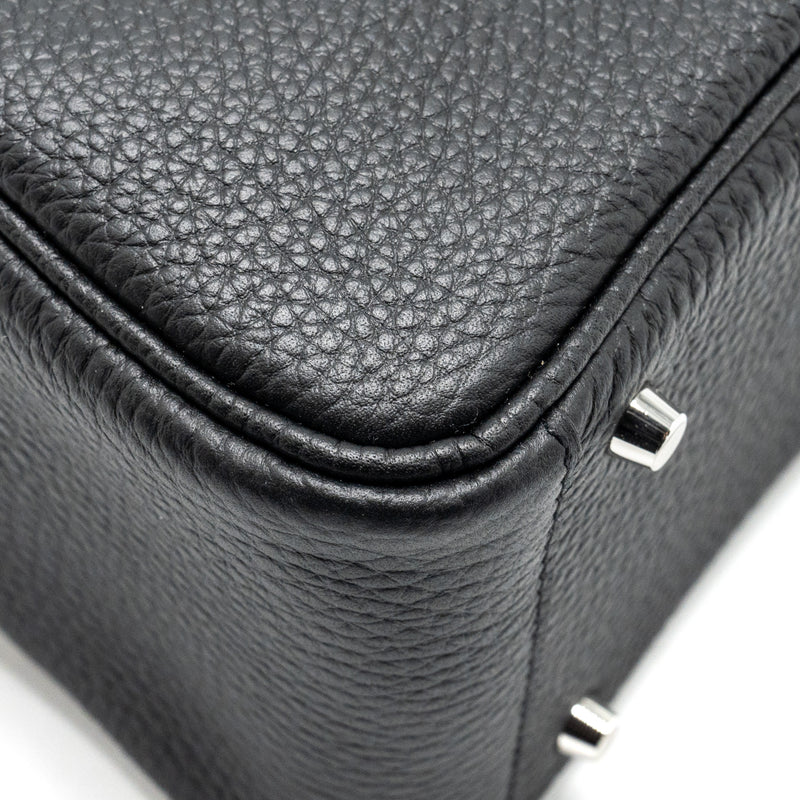 HERMES Mini Lindy Clemence Black SHW Stamp W