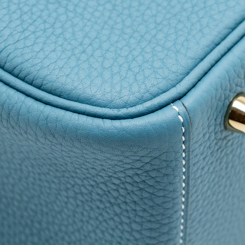 Hermes Lindy 26 Clemence New Blue Jean GHW stamp B