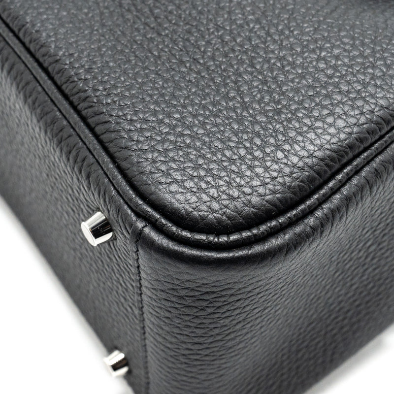 HERMES Mini Lindy Clemence Black SHW Stamp W