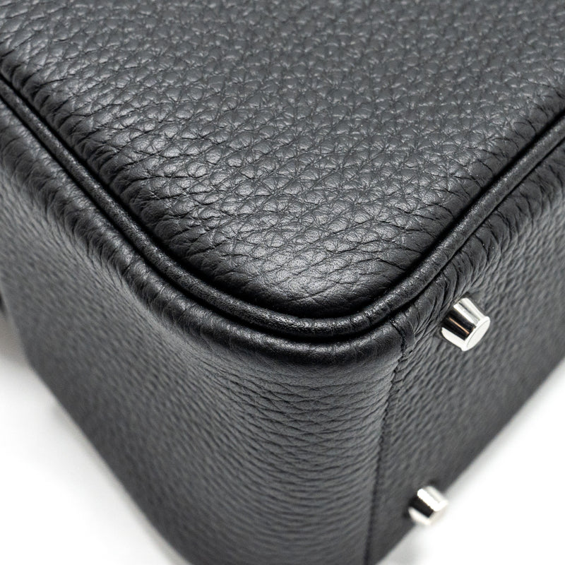 HERMES Mini Lindy Clemence Black SHW Stamp W