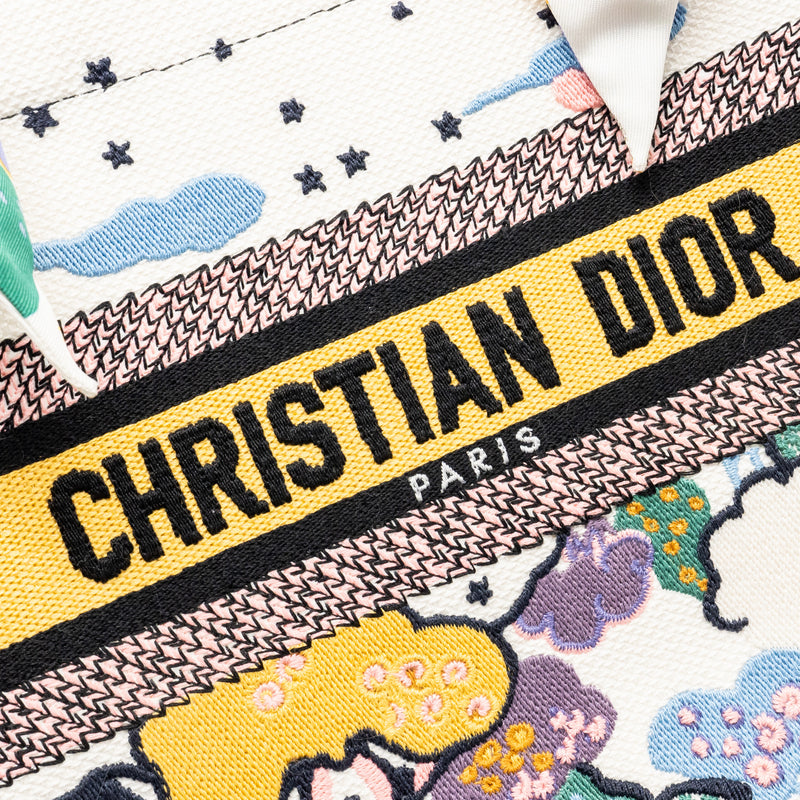 Dior Small dior book tote canvas multicolor