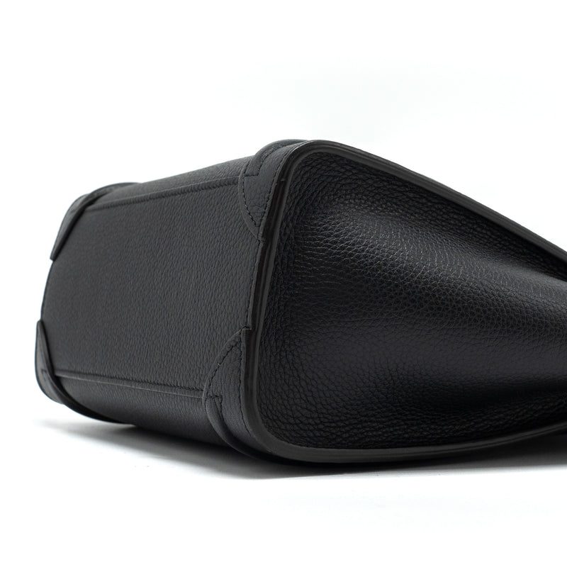 Celine Nano Luggage Bag Calfskin Black SHW