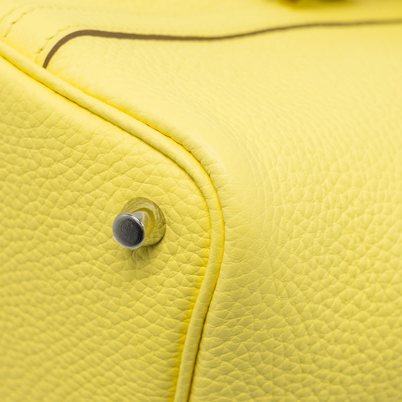 Hermes Picotin 18 Lock Bag Clemence Limoncello SHW Stamp U