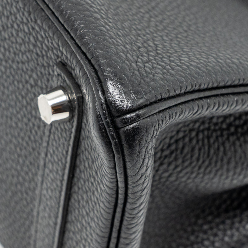 Hermes Birkin 25 Togo Black SHW Stamp D