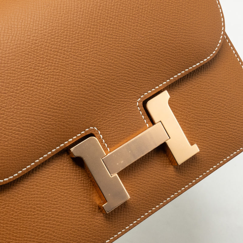 Hermes Mini Constance epsom Gold RGHW stamp B