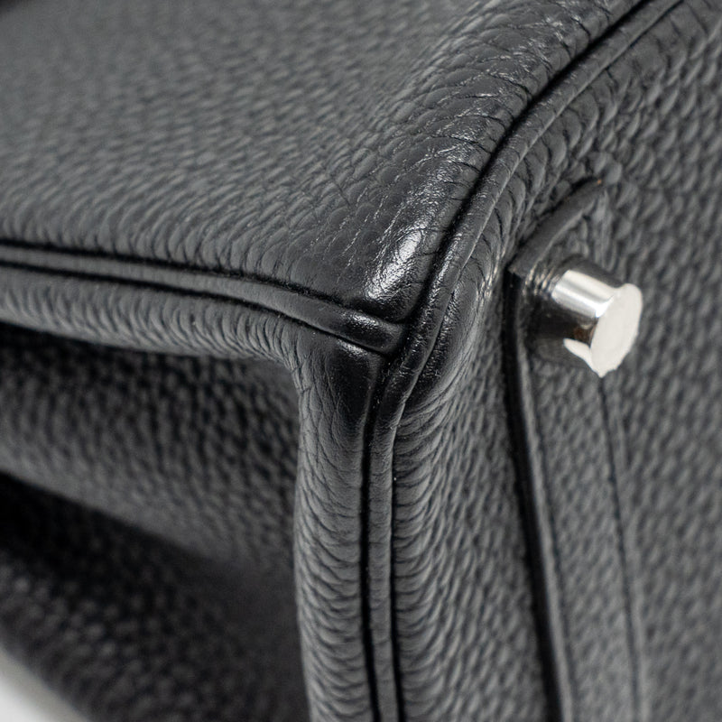 Hermes Birkin 25 Togo Black SHW Stamp D