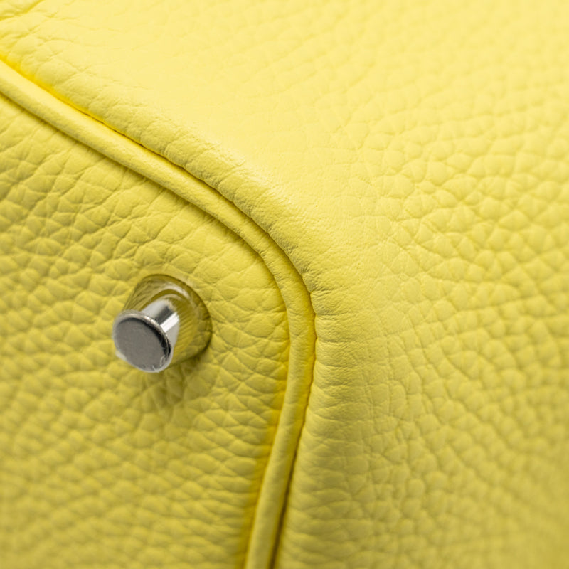 Hermes Picotin 18 Lock Bag Clemence Limoncello SHW Stamp U