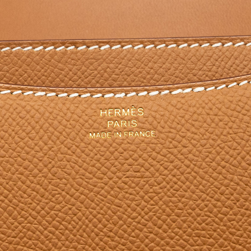 Hermes Mini Constance epsom Gold RGHW stamp B