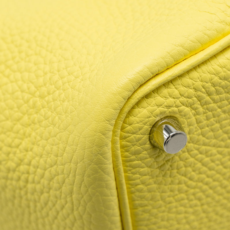 Hermes Picotin 18 Lock Bag Clemence Limoncello SHW Stamp U