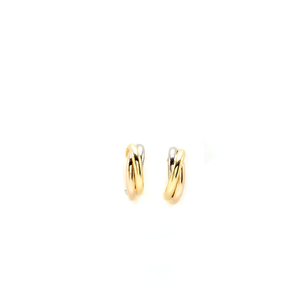 Cartier Trinity Earrings White Gold/Rose Gold/Yellow Gold