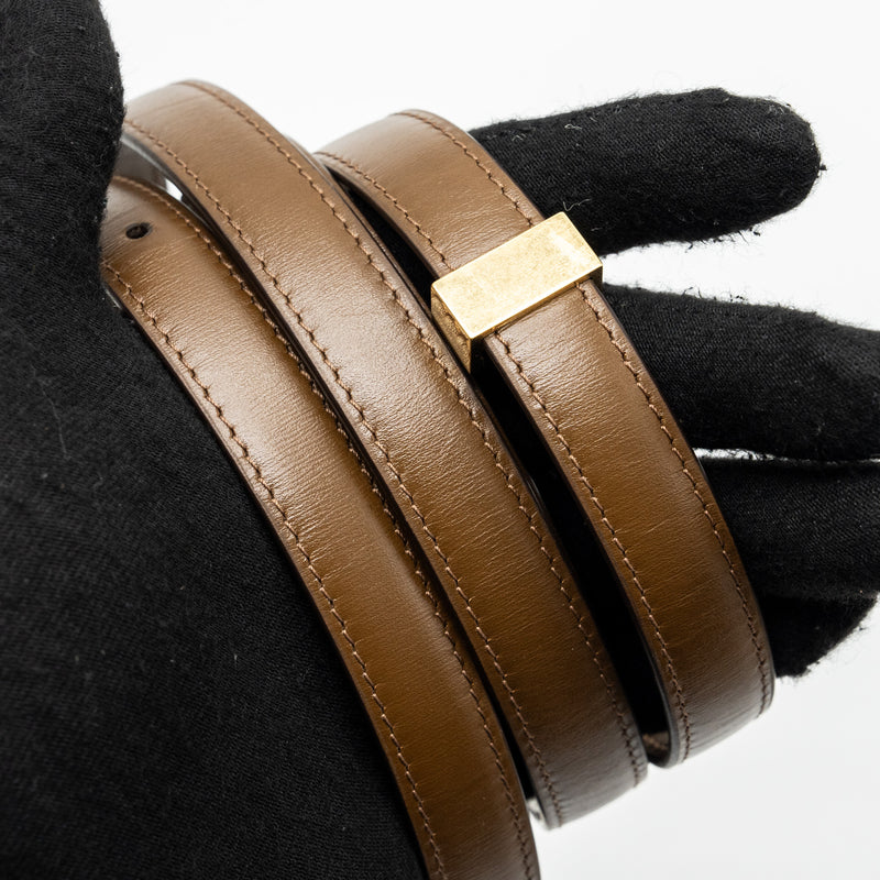 Celine Teen classic box bag calfskin brown GHW