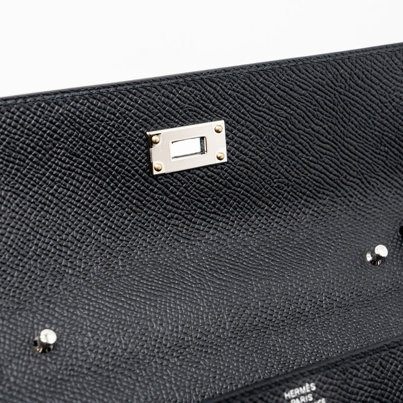 Hermes Kelly To Go Epsom Black SHW Stamp U