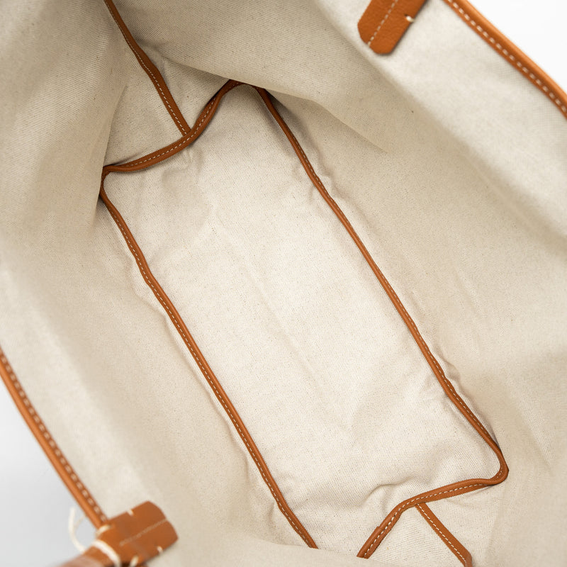 Goyard Saint Louis PM Tote Bag Goyardine Canvas Black/Brown SHW