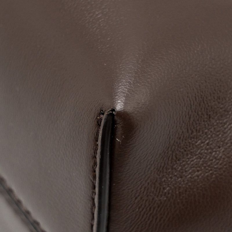 Fendi Small Fendi First Clutch Bag Nappa Brown GHW