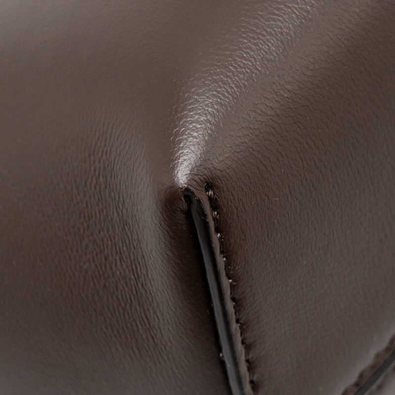 Fendi Small Fendi First Clutch Bag Nappa Brown GHW
