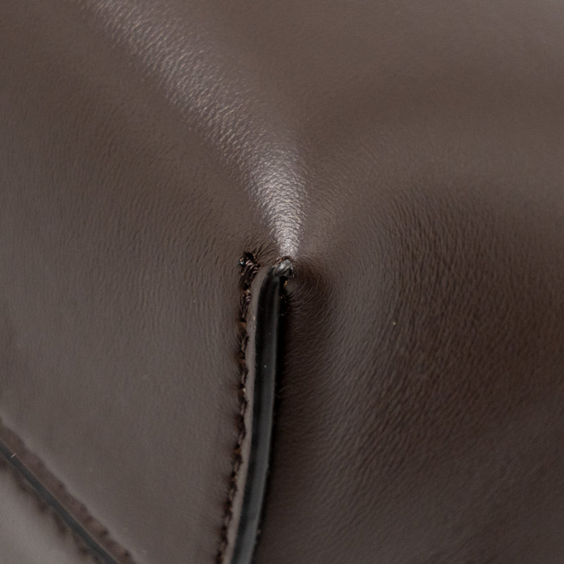 Fendi Small Fendi First Clutch Bag Nappa Brown GHW