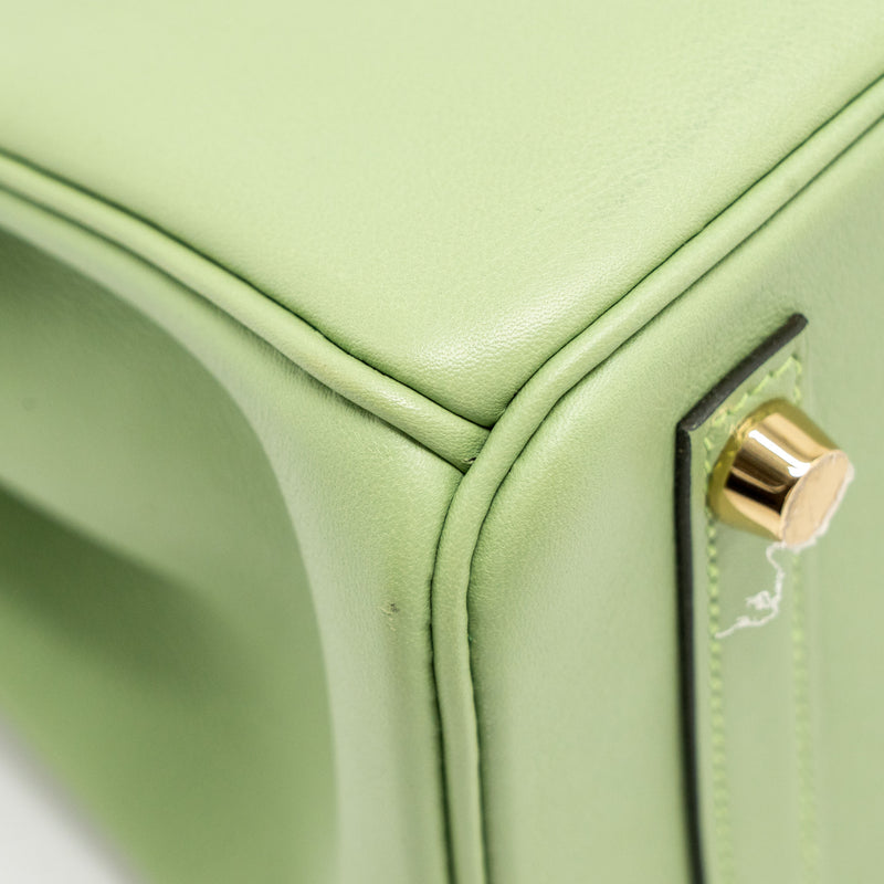 Hermes Birkin 25 Swift Vert Criquet GHW Stamp Y