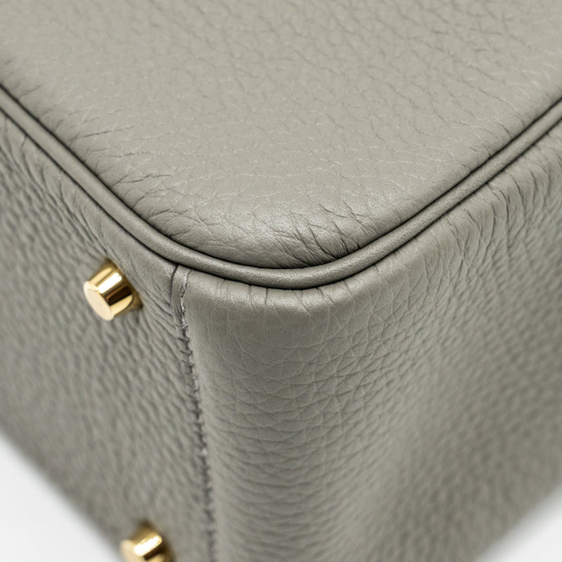 Hermes Mini lindy Clemence Gris Meyer GHW Stamp U
