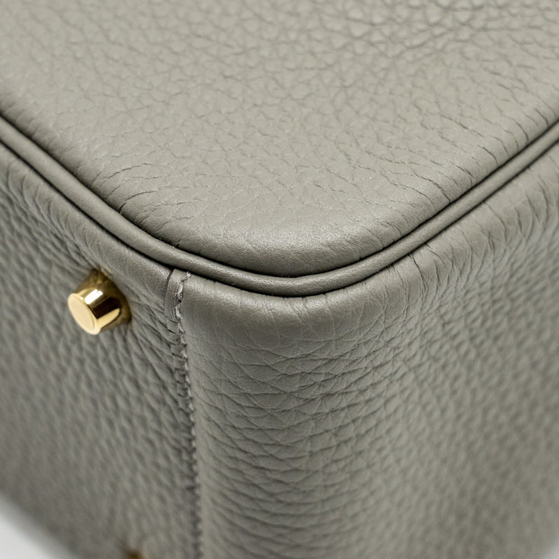 Hermes Mini lindy Clemence Gris Meyer GHW Stamp U