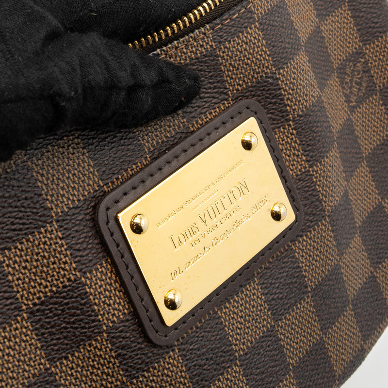 louis vuitton backpack with gold plate Louis Vuitton Eva pochette damier ebene GHW
