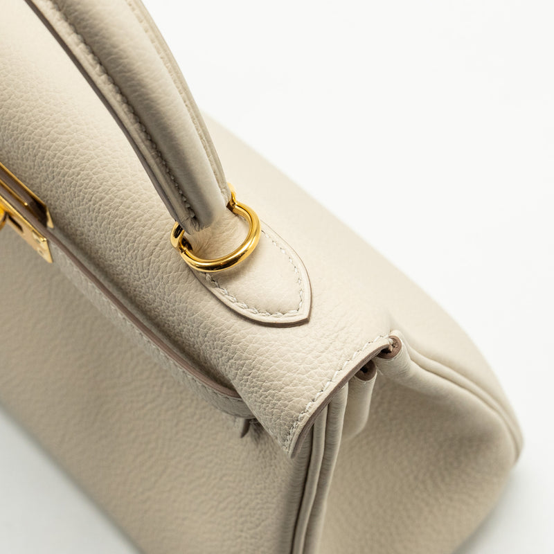 Hermes kelly 25 togo craie GHW stamp Z
