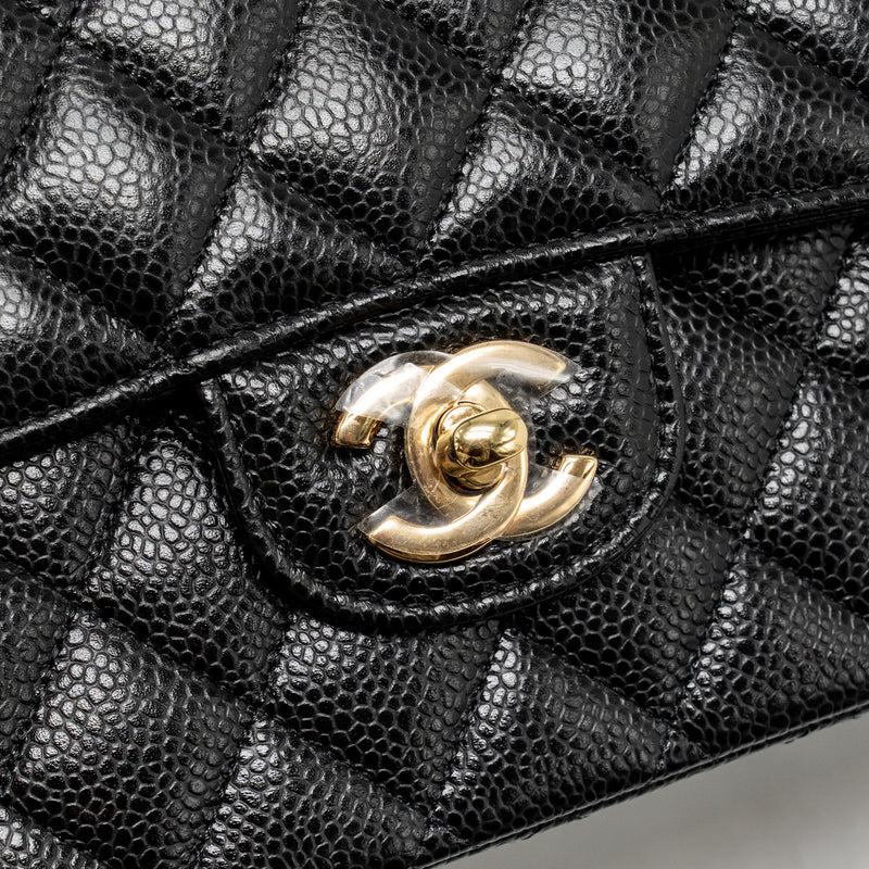 Chanel Medium Classic Double Flap Bag Caviar Black GHW