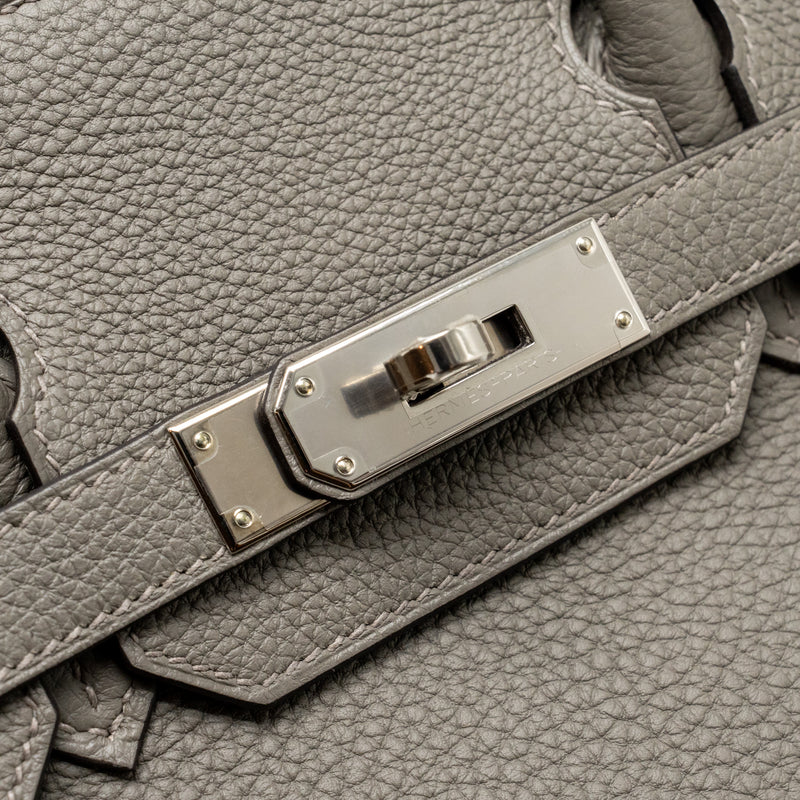 Hermes Birkin 30 Togo Gris Meyer SHW Stamp B