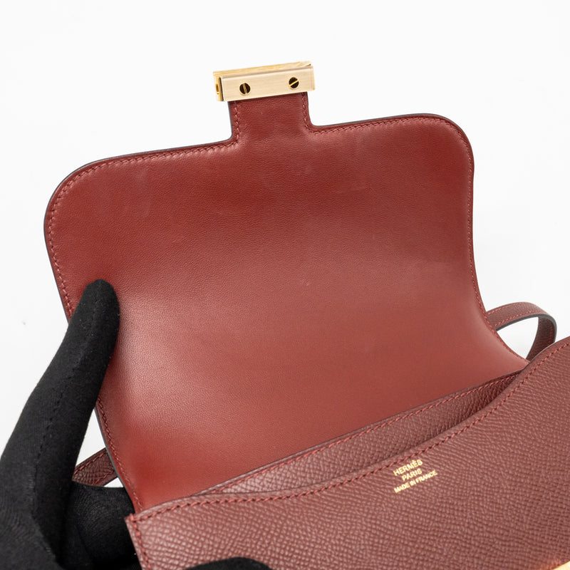 Hermes Constance Mini Epsom Rough H GHW Stamp W