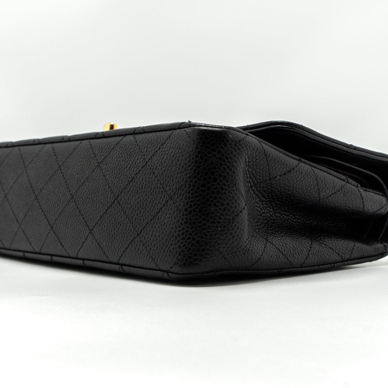 Chanel medium Classic Double Flap Bag Caviar Black GHW