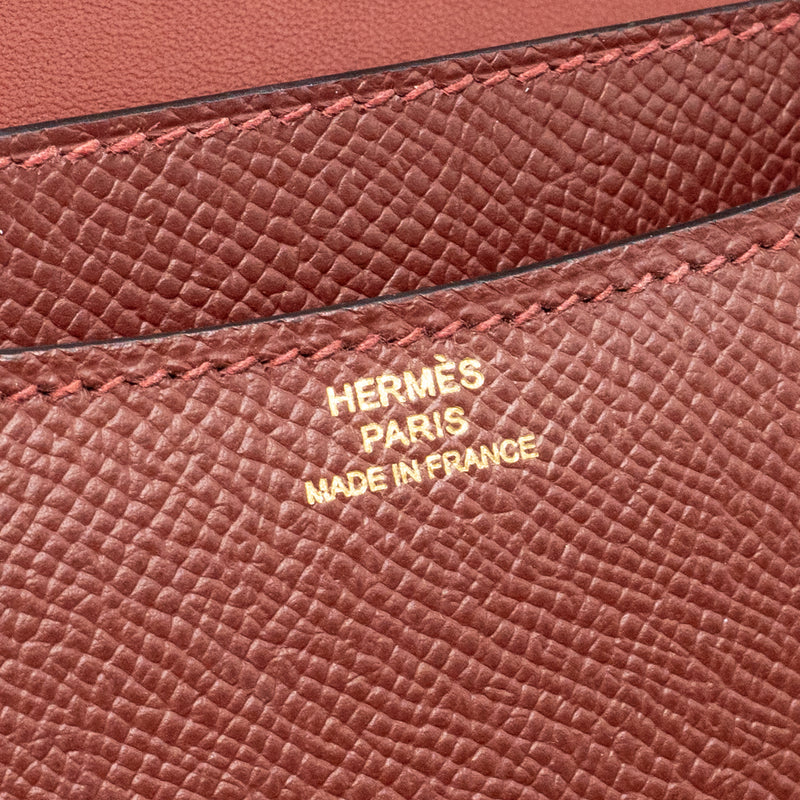 Hermes Constance Mini Epsom Rough H GHW Stamp W