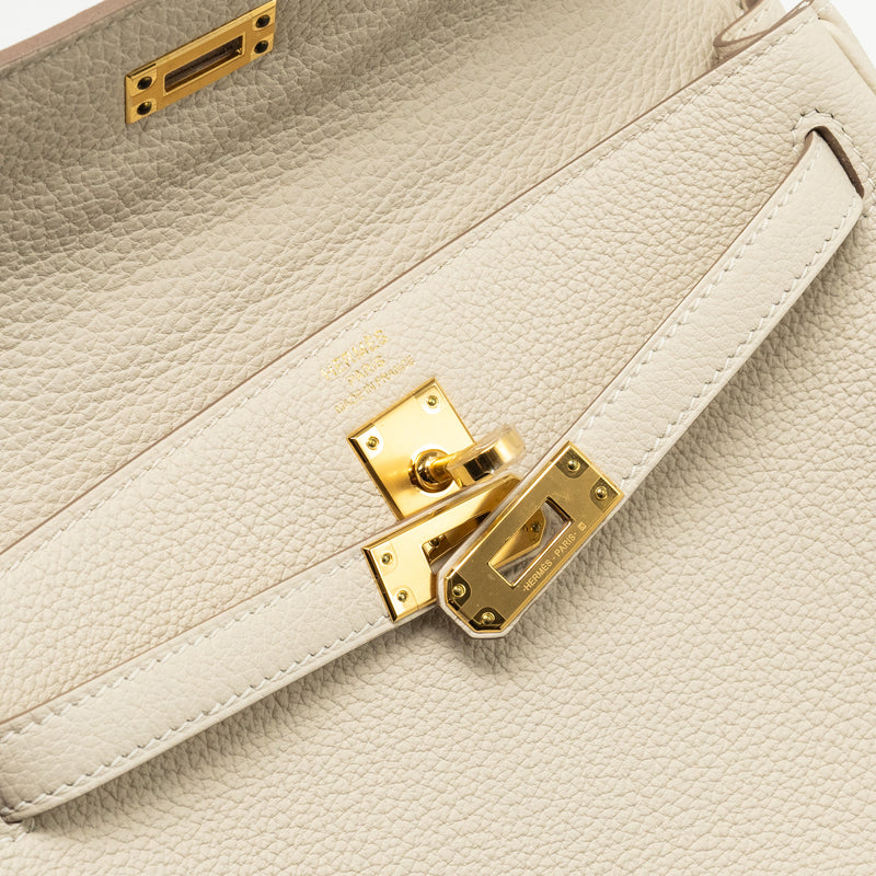 Hermes kelly 25 togo craie GHW stamp Z