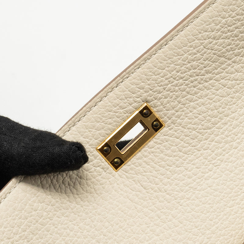 Hermes kelly 25 togo craie GHW stamp Z