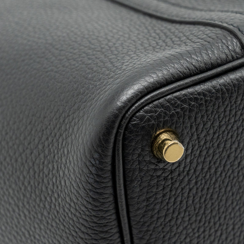 Hermes Picotin 18 Lock Bag Clemence Black GHW Stamp W
