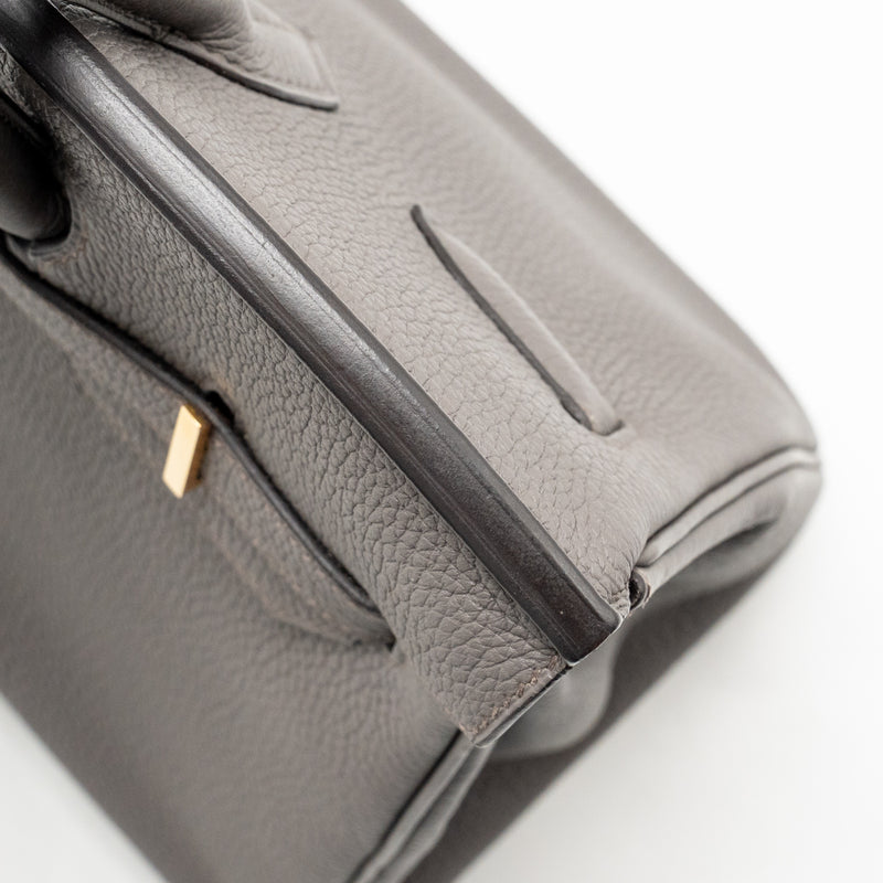 Hermes Birkin 30 Togo Gris Etain RGHW Stamp D