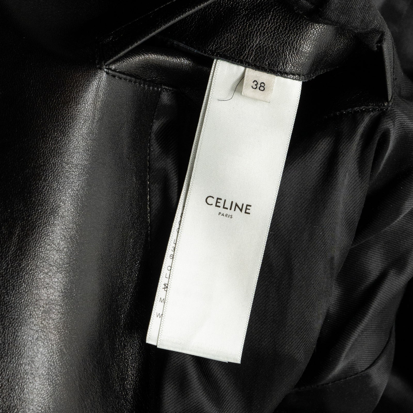 関税込 CELINE classic biker jacket in soft lambskin classic biker jacket in soft lambskin - BLACK | CELINE